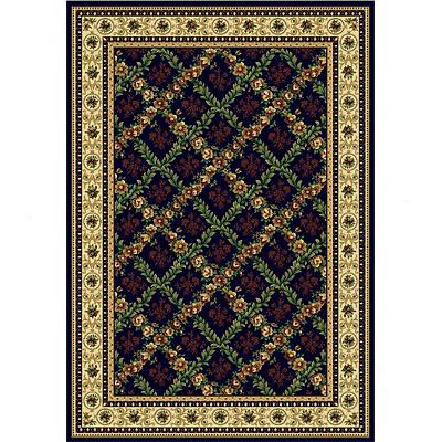 Rug One Imports Royal Bouquet 5 X 8 Midnight Area Rugs