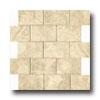 Serenissima Ceramics Crossuct Mosaic Mattone Dark Tile & Stone