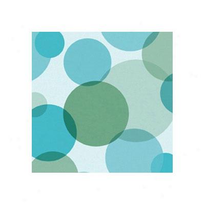 Tarkett Fiber Floors Easy Living Fun - Bubble Fun Turquoise Blue Vinyl Flooring