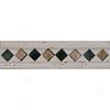 Tesoro Mzrvle Listello/inserts Antique Noce/gerde Listello Tile & Stone