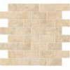 Tesoro Pietra Latina Brick Mosaic Tiburtino Chiaro Tile & Stone