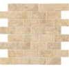 Tesoro Pietra Latina Brick Mosaic Nocciola Senese Tile & Stone