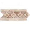 Tesoro Silvia Listello Ivory/waln8t Tile & Stone