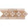 Tesoro Silvia Listello Ivory/olden Tile & Stone