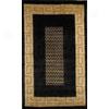 Trans-ocean Import Co. Bhutan 4 X 6 Key Border Black Area Rugs