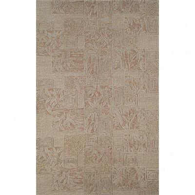 Trans-ocean Import Co. Cargo 8 Foot Round Bamboo Box Neutral Area Rugs