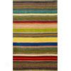 Trans-ocean Import Co. Inca 4 X 6 Stripes Red/ Multi Area Rugs