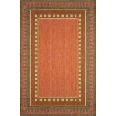 Trans-ocean Import Co. Terrace 5 X 7 Border Terracotta Area Rugs