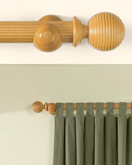 6'  Fluted Curtain Rod