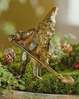 Brass Garden Gnome