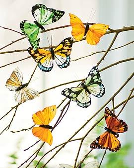 Butterfly Ornaments, Set Of 8