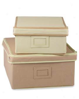 Canvas Storage Boxes, Set O 2