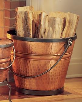 Copper Log Bucket