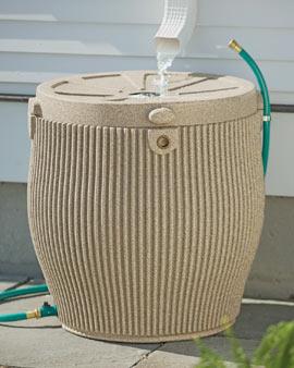 English Rain Barrel, Green