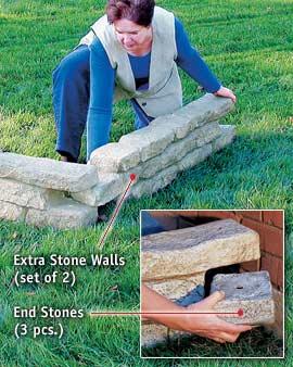 End Stones, 3 Pcs.