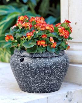 Faux Granite Planter