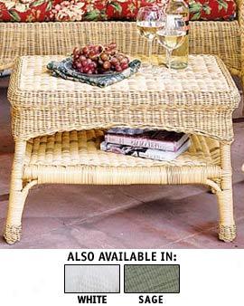 Faux Wicker Coffee Table