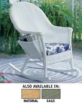 Faux Wicker Readers' Rocker