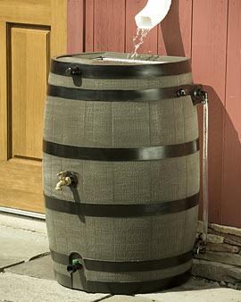 Level Back Rain Barrel