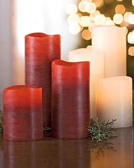 Frost Artisan Led Pillars, Set Of 3