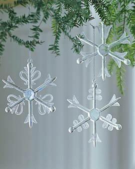 Frosty Snowflakes, Set Of 3