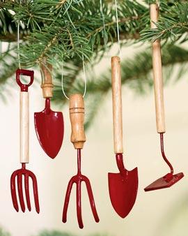 Garden Tool Ornaments, Set Of 5