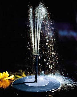 Illuminated Solar Fountain