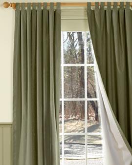 Insulated Tab Curtain Tiebacks, 2