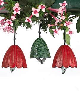 Japanese Garden Bells, Set Of 3