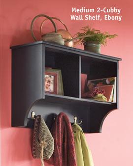 Large 3-cubby Wall Shelf