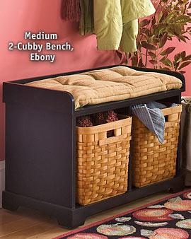 Medium 2-cubby Bench