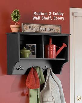 Medium 2-cubby Wall Shelf