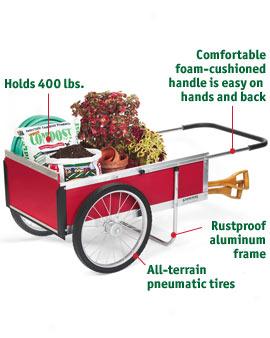 Medium Gardener's Supply Cart, Red