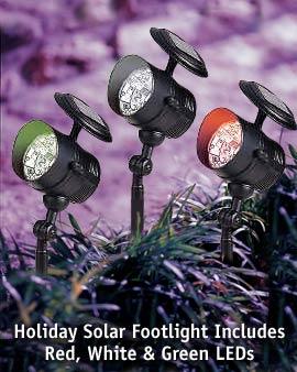 Tricolor Solar Footlight