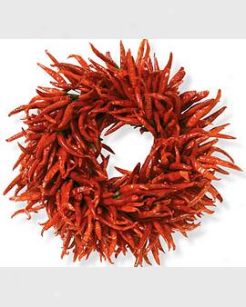 Organic Chili Wreath