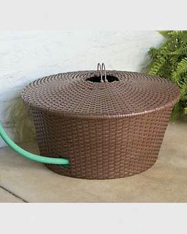 Outdoor Wicker Hose Bowl