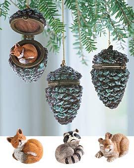 Pinecone Surprise Ornaments, Regulate Of 3