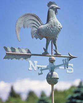 Rooster Weathervane, Copper