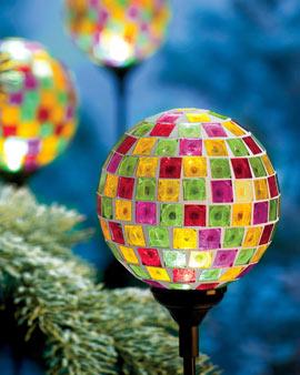 Solar-powered Mosaic Globe