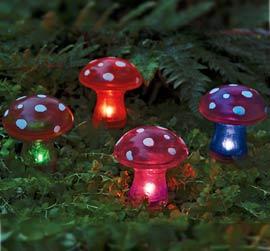 Solar Toadstools, Set Of 4