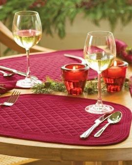 Wedge Placemats And Napkins, Set Of 4