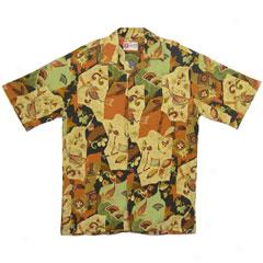 Abstract Koi Aloha Shirt