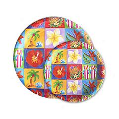 Aloha Icons Paper Plates