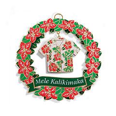 Aloha Shirt Metal Ornament