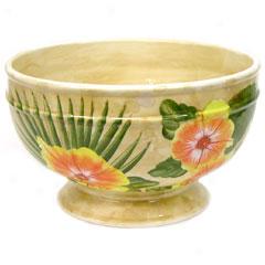 Ambiance Royal Palm Collection Footed Bowl