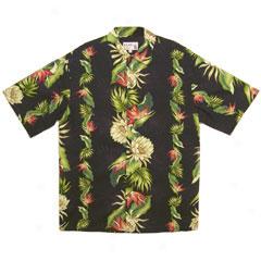 Antique Cereq Aloha Shirt-black