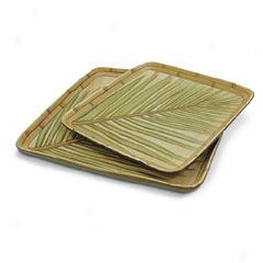 Areca Palm Square Platter