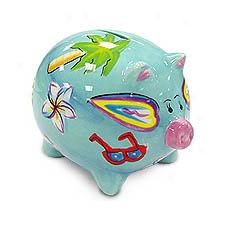 Beach Icons Piggy Bank-small