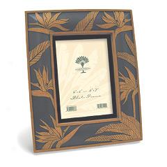 Bird Of Paradise Handpainted Silhouette Frame