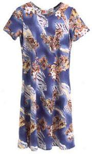 Blue Hawaii Short Sleeve A-line Dress